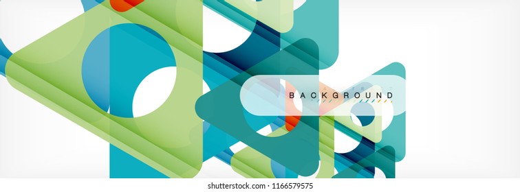 Abstract geometric background. Modern overlapping triangles. Unusual color shapes for your message. Business or tech presentation, app cover template