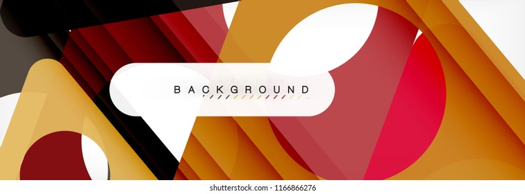 Abstract geometric background. Modern overlapping triangles. Unusual color shapes for your message. Business or tech presentation, app cover template