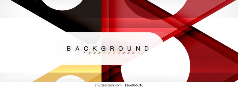 Abstract geometric background. Modern overlapping triangles. Unusual color shapes for your message. Business or tech presentation, app cover template