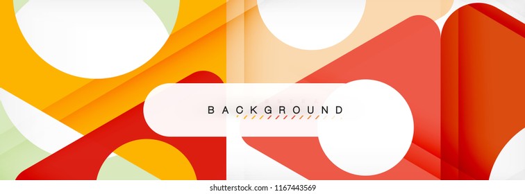 Abstract geometric background. Modern overlapping triangles. Unusual color shapes for your message. Business or tech presentation, app cover template