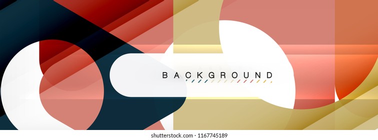 Abstract geometric background. Modern overlapping triangles. Unusual color shapes for your message. Business or tech presentation, app cover template