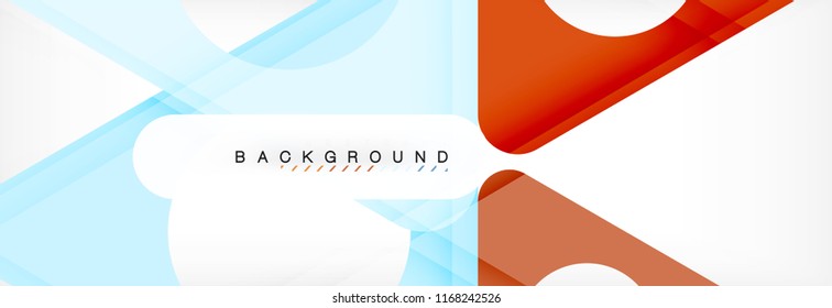 Abstract geometric background. Modern overlapping triangles. Unusual color shapes for your message. Business or tech presentation, app cover template