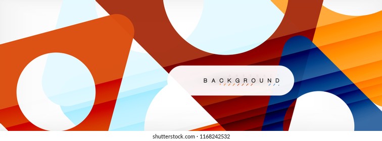 Abstract geometric background. Modern overlapping triangles. Unusual color shapes for your message. Business or tech presentation, app cover template