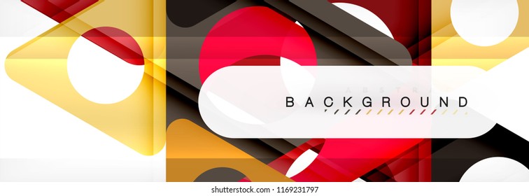 Abstract geometric background. Modern overlapping triangles. Unusual color shapes for your message. Business or tech presentation, app cover template