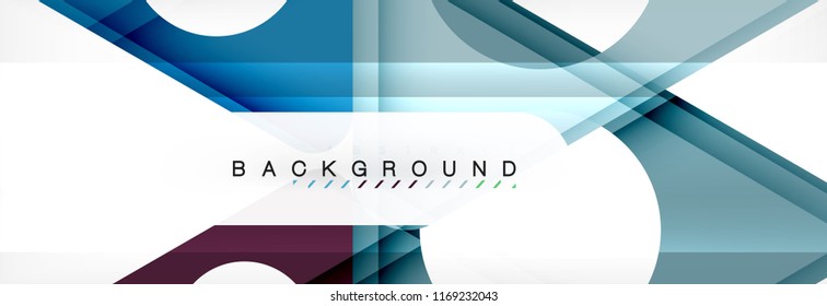 Abstract geometric background. Modern overlapping triangles. Unusual color shapes for your message. Business or tech presentation, app cover template