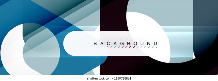 Abstract geometric background. Modern overlapping triangles. Unusual color shapes for your message. Business or tech presentation, app cover template