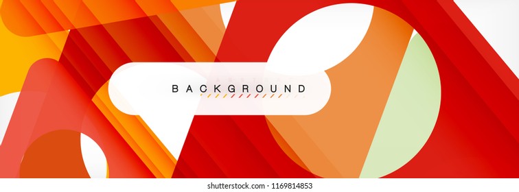 Abstract geometric background. Modern overlapping triangles. Unusual color shapes for your message. Business or tech presentation, app cover template