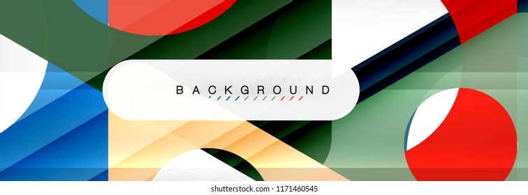 Abstract geometric background. Modern overlapping triangles. Unusual color shapes for your message. Business or tech presentation, app cover template