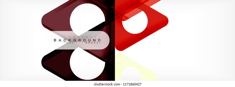 Abstract geometric background. Modern overlapping triangles. Unusual color shapes for your message. Business or tech presentation, app cover template