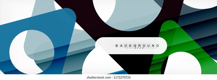 Abstract geometric background. Modern overlapping triangles. Unusual color shapes for your message. Business or tech presentation, app cover template