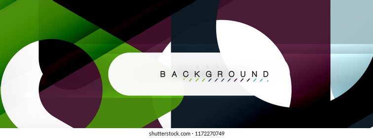 Abstract geometric background. Modern overlapping triangles. Unusual color shapes for your message. Business or tech presentation, app cover template