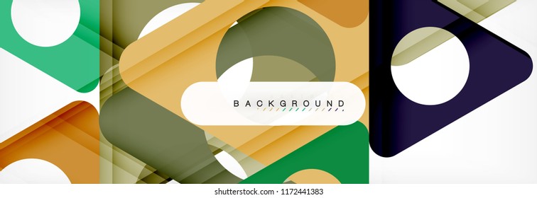 Abstract geometric background. Modern overlapping triangles. Unusual color shapes for your message. Business or tech presentation, app cover template