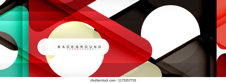 Abstract geometric background. Modern overlapping triangles. Unusual color shapes for your message. Business or tech presentation, app cover template