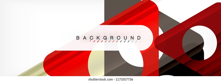 Abstract geometric background. Modern overlapping triangles. Unusual color shapes for your message. Business or tech presentation, app cover template