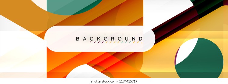 Abstract geometric background. Modern overlapping triangles. Unusual color shapes for your message. Business or tech presentation, app cover template