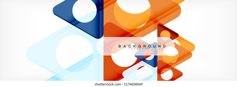 Abstract geometric background. Modern overlapping triangles. Unusual color shapes for your message. Business or tech presentation, app cover template