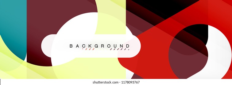 Abstrakter geometrischer Hintergrund. Moderne, sich überlappende Dreiecke. Ungewöhnliche Farbformen für Ihre Nachricht. Business- oder Technologiepräsentation, App-Titelvorlage