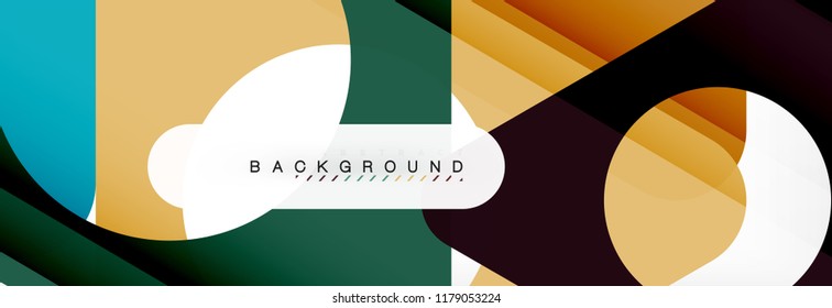 Abstract geometric background. Modern overlapping triangles. Unusual color shapes for your message. Business or tech presentation, app cover template