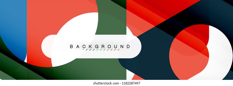 Fondo geométrico abstracto. Triángulos superpuestos modernos. Formas de color inusuales para el mensaje. Presentación empresarial o tecnológica, plantilla de portada de aplicaciones