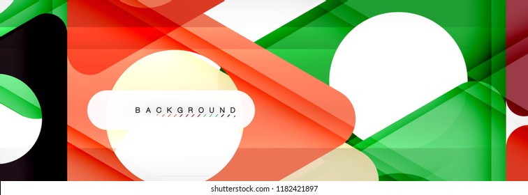 Abstract geometric background. Modern overlapping triangles. Unusual color shapes for your message. Business or tech presentation, app cover template
