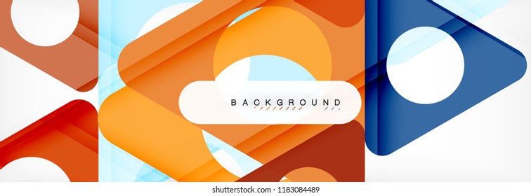 Resumo geométrico. Triângulos modernos sobrepostos. Formas de cor incomuns para sua mensagem. Apresentação de negócios ou técnica, modelo de capa de aplicativo