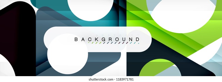 Abstract geometric background. Modern overlapping triangles. Unusual color shapes for your message. Business or tech presentation, app cover template