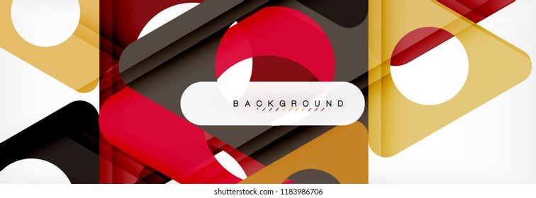 Abstract geometric background. Modern overlapping triangles. Unusual color shapes for your message. Business or tech presentation, app cover template