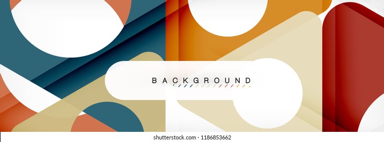 Abstract geometric background. Modern overlapping triangles. Unusual color shapes for your message. Business or tech presentation, app cover template