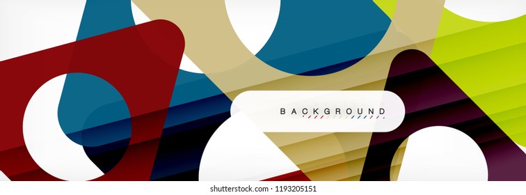 Abstract geometric background. Modern overlapping triangles. Unusual color shapes for your message. Business or tech presentation, app cover template