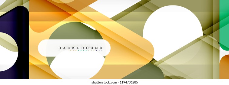 Abstract geometric background. Modern overlapping triangles. Unusual color shapes for your message. Business or tech presentation, app cover template
