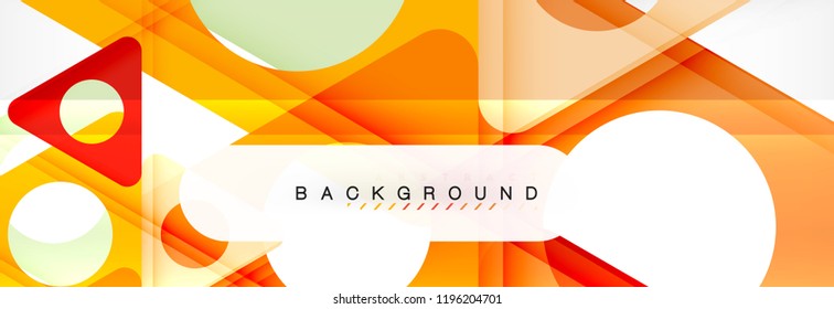 Fondo geométrico abstracto. Triángulos superpuestos modernos. Formas de color inusuales para el mensaje. Presentación empresarial o tecnológica, plantilla de portada de aplicaciones