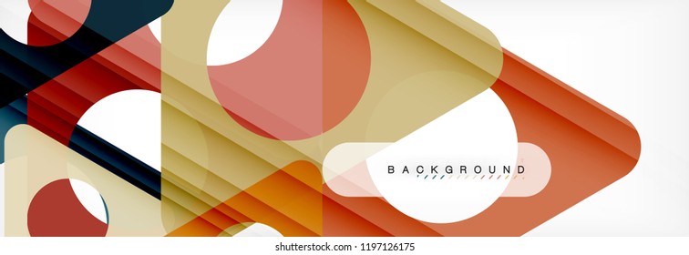 Fondo geométrico abstracto. Triángulos superpuestos modernos. Formas de color inusuales para el mensaje. Presentación empresarial o tecnológica, plantilla de portada de aplicaciones