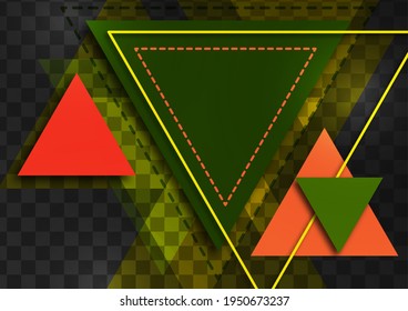 Abstract geometric background. Modern overlapping triangles. Template for business presentations, app covers and website designs. Vector illustration