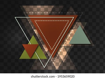 Abstract geometric background. Modern overlapping triangles. Template for business presentations, app covers and website designs. Vector illustration