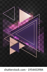 Abstract geometric background. Modern overlapping triangles. Template for business presentations, app covers and website designs. Vector illustration