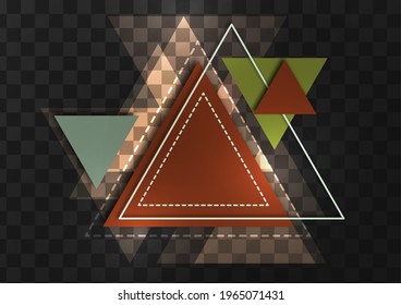 Abstract geometric background. Modern overlapping triangles. Template for business presentations, app covers and website designs. Vector illustration