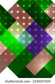 Abstract geometric background. Modern overlapping squares. Fancy color shapes for your message. Business or technical presentation. Vector illustration