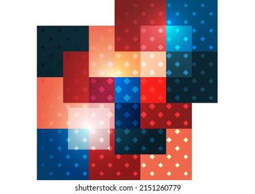 Fondo geométrico abstracto. Escuadrones solapados modernos. Formas de color más nítidas para el mensaje. Presentación de negocios o técnica. Ilustración del vector