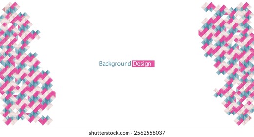 Abstract geometric background modern overlapping triangles and squares. pink blue shapes for your message, tech presentation app cover banner brochure flyer 
background template online social media