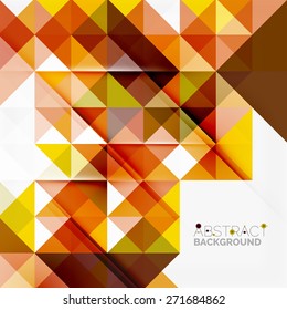 Abstract geometric background. Modern overlapping triangles. Unusual color shapes for your message. Business or tech presentation, app cover template