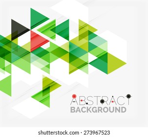 Abstract geometric background. Modern overlapping triangles. Unusual color shapes for your message. Business or tech presentation, app cover template