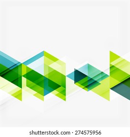 Abstract geometric background. Modern overlapping triangles. Unusual color shapes for your message. Business or tech presentation, app cover template