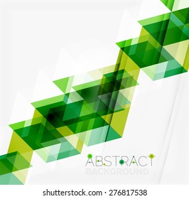 Abstract geometric background. Modern overlapping triangles. Unusual color shapes for your message. Business or tech presentation, app cover template