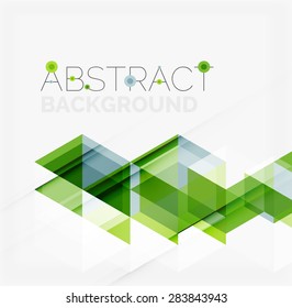 Abstract geometric background. Modern overlapping triangles. Unusual color shapes for your message. Business or tech presentation, app cover template