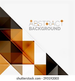 Abstract geometric background. Modern overlapping triangles. Unusual color shapes for your message. Business or tech presentation, app cover template