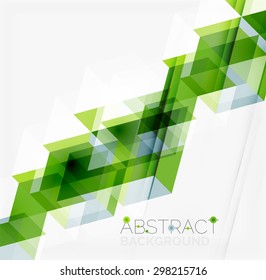 Abstract geometric background. Modern overlapping triangles. Unusual color shapes for your message. Business or tech presentation, app cover template