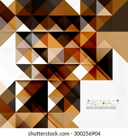 Abstract geometric background. Modern overlapping triangles. Unusual color shapes for your message. Business or tech presentation, app cover template