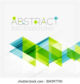 Abstract geometric background. Modern overlapping triangles. Unusual color shapes for your message. Business or tech presentation, app cover template