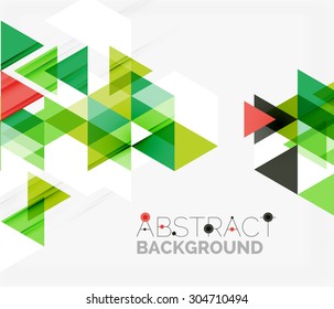 Abstract geometric background. Modern overlapping triangles. Unusual color shapes for your message. Business or tech presentation, app cover template