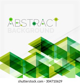 Abstract geometric background. Modern overlapping triangles. Unusual color shapes for your message. Business or tech presentation, app cover template